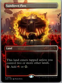 Sundown Pass (Borderless) R Secrets of Strixhaven 305 NM - Image 1