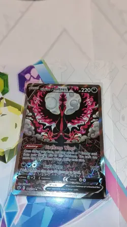 Pokemon TCG Galarian Moltres v Full Art Ultra Rare Chilling Reign - Image 1