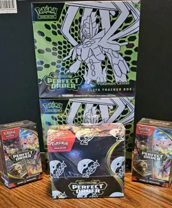 Pokemon Center Perfect Order ETB x2 Booster Box x1 and Booster Bundle x2 Sealed - Image 1