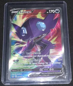 Sableye V Sword & Shield Base Set ⭐Ultra Rare⭐ Pokemon Card 194/202 NM 🔥 - Image 1