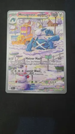 Metagross 178/162 Temporal Forces TEF Illustration Rare Pokemon TCG - Image 1