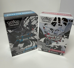 Lot of 2 - Pokemon Black Bolt and White Flare Booster Bundle - Image 1