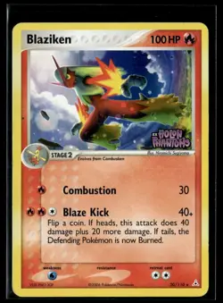 2006 EX - Holon Phantoms Reverse Holo Blaziken Stage 2/Rare #20 - Image 1