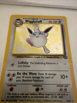 Pokemon TCG Wigglytuff Jungle 16/64 Holo Unlimited Holo Rare - Image 3