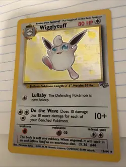 Pokemon TCG Wigglytuff Jungle 16/64 Holo Unlimited Holo Rare - Image 5