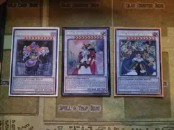 YUGIOH ODIN FATHER OF THE AESIR + THOR LORD OF THE AESIR + LOKI LC5D SECRET 1ST - Image 1