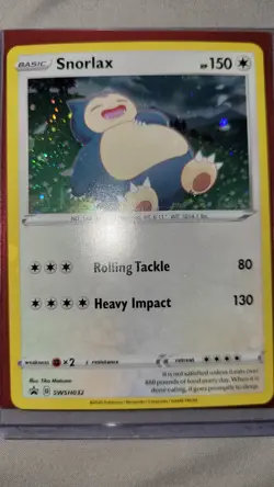 Snorlax SWSH032 SWSH: Sword & Shield Promo Cards Holo - Image 1