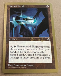 Cursed Scroll - World Championship Decks - 1998 - MTG - Magic the Gathering - Image 1