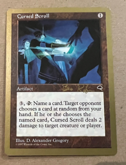 Cursed Scroll - World Championship Decks - 1998 - MTG - Magic the Gathering - Image 2
