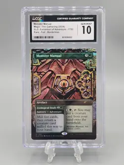 MTG Monster Manual #1782 FOIL Exhibition of Adventure Secret Lair D&D CGC 10 - Image 1