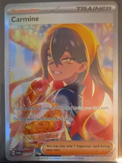 Carmine ⭐ 217/167 Sv06: Twilight Masquerade Holo Pokemon SIR - MINT - Image 1