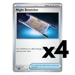 4x Night Stretcher - 196/217 - ME: Ascended Heroes (ASC) Pokemon Playset x4 - Image 1