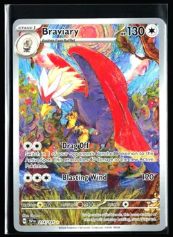 2024 Scarlet & Violet - Surging Sparks Braviary #214 Illustration Rare Pokemon - Image 1