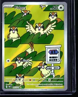 2023 Scarlet & Violet - Obsidian Flames Pidgey #207 Illustration Rare Pokemon - Image 1