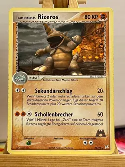 Team Magmas Rizeros 22/95 Ex Team Magma vs Aqua Rare Deutsch VG Pokemon - Image 1