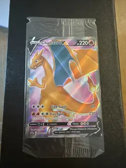 Pokemon Champions Path Charizard V SWSH050 Promo Full Art Card Sealed - Image 1