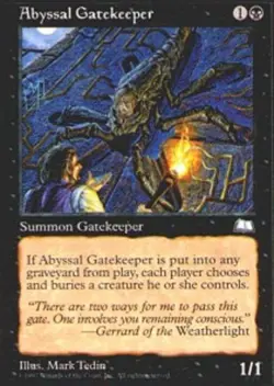 1x Abyssal Gatekeeper NM, English MTG Weatherlight - Image 1