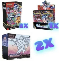 Chaos Rising Pokemon Center ETB x2 + Booster Box + Booster Bundle x2 PRESALE - Image 1