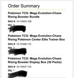 Chaos Rising Pokemon Center ETB x2 + Booster Box + Booster Bundle x2 PRESALE - Image 2