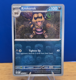 Pokemon TCG Krokorok 058/086 Sv: Black Bolt Master Ball Pattern Holo English - Image 1