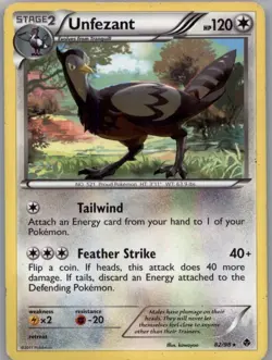Pokemon TCG Emerging Powers #82/98 Unfezant - Image 1