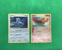 Pop series 5 Ho-oh Holo 1/17 + Pop series 7 Latios Holo 4/17 LP lot Pokemon - Image 1