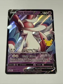 Pokemon Dark Sylveon V SWSH134 SWSH Promo Holo Basic 180HP 100ATK - Image 1