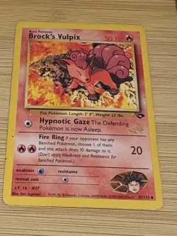 Brock’s Vulpix - 37/122 - Gym Challenge Gold W - PLAYED | Pokemon TCG - Image 1