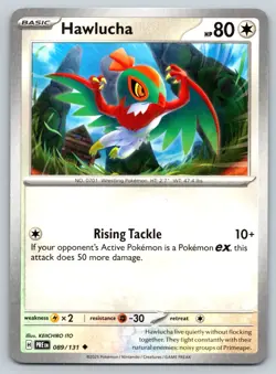 HAWLUCHA 089/131 UC SV: PRISMATIC EVOLUTIONS POKEMON LP ITO - Image 1