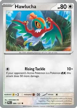 HAWLUCHA 089/131 UC SV: PRISMATIC EVOLUTIONS POKEMON LP ITO - Image 4
