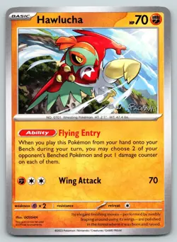 Honolulu 2024 HAWLUCHA 118/198 R SCARLET & VIOLET POKEMON LP GOSSAN - Image 1