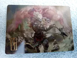 Art Series (29/53) Gold Signature - Kimahri, Valiant Guardian MTG Final Fantasy - Image 1