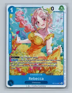 Rebecca #OP15-053 Adventure on Kami's Island Super Rare - Image 1