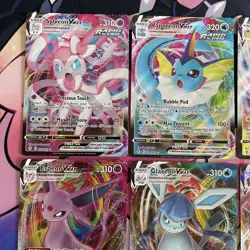 Pokemon TCG | Evolving Skies VMAX X8 Card Bundle Full Set Eeveelutions Holo Rare - Image 2