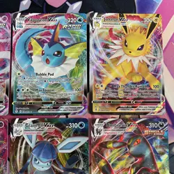 Pokemon TCG | Evolving Skies VMAX X8 Card Bundle Full Set Eeveelutions Holo Rare - Image 3