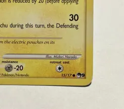 Pikachu 15/17 POP Series 9 MP Pokemon Card - Image 3