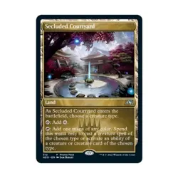 Secluded Courtyard - 512 - MTG Promo Pack: Kamigawa: Neon Dynasty - LP --- FOIL - Image 1