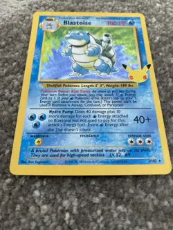 Pokemon TCG Blastoise Holo Rare Card 2/102 Celebrations 25th Anniversary Edition - Image 2