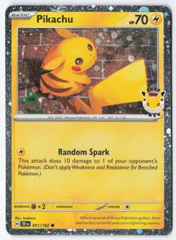 Pikachu (Pokemon Day 2026) Holo Common Miscellaneous Cards & Products 051/162 NM - Image 1