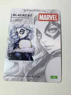 Black Cat Felicia Hardy 14 Goddess Anime Waifu Holo Art Card ACG Carddass Girl - Image 2