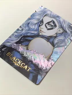 Black Cat Felicia Hardy 14 Goddess Anime Waifu Holo Art Card ACG Carddass Girl - Image 3