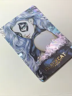 Black Cat Felicia Hardy 14 Goddess Anime Waifu Holo Art Card ACG Carddass Girl - Image 4