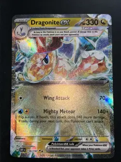 Dragonite ex 159/197 Sv03: Obsidian Flames Double Rare Holo Pokemon Card - Image 1