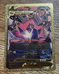 Eternatus Vmax Gold Foil Fan Art Textured Collector Pokemon Card TG22/TG30 HP340 - Image 1