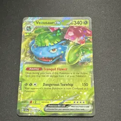 Venusaur ex Pokemon Card 001/142 Stellar Crown 340 HP Holo Double Rare English - Image 1
