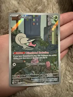 Pokemon TCG Shelmet 093/086 Sv: White Flare 60 HP Illustration Rare Holo Card - Image 1