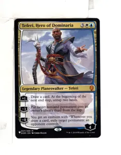 MTG SkeenAB Teferi Hero of Dominaria from Dominaria (MB ver). NM. - Image 1