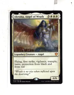 MTG SkeenAB Akroma Angel of Wrath from Commander 2020. NM. - Image 1