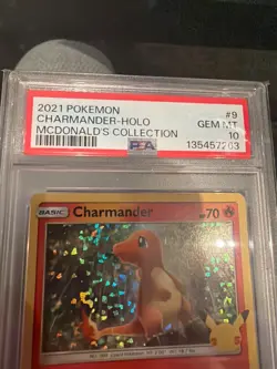 PSA 10 Pokemon 2021 McDonald's Collection CHARMANDER - HOLO #9 - Image 3