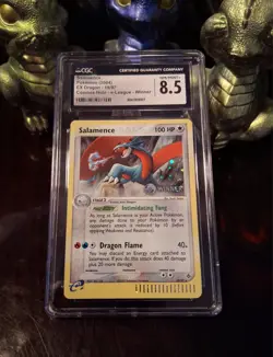 ✨2004 Pokemon EX Dragon e-League Salamence 19/97 Holo 2004 Winner CGC 8.5✨ - Image 1